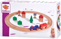 Eichhorn wooden train track toy set - FSC wood - 20 pieces-2