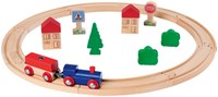 Eichhorn wooden train track toy set - FSC wood - 20 pieces