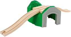Eichhorn wooden train track tunnel - FSC wood - railway accessory