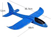 HOT Sports + Toys foam airplane 48 cm toy in 3 colours-3