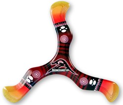 Boomerang Fan wooden boomerang Runner right 26cm red 25m toy