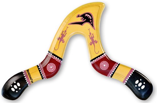 Boomerang Fan boomerang Jaguar right-handed 31cm wood 25 meters