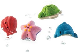 PlanToys Wooden Toys Sea Life Bath Set