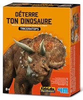 4M KidzLabs dinosaur excavation set Triceratops educational toy-3