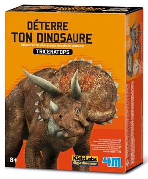4M KidzLabs dinosaur excavation set Triceratops educational toy-3