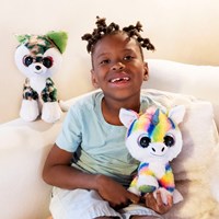 Lumo Stars plush unicorn cuddly toy - Unicorn Dream 24cm rainbow-3