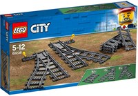 LEGO City train switches - expansion set 60238 railway tracks