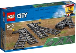 LEGO City train switches - expansion set 60238 railway tracks