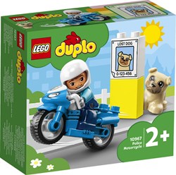 LEGO DUPLO Police Motorcycle - Toy Building Set for Toddlers 10967