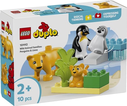 LEGO 10442 DUPLO Families van wilde dieren:  pinguïns en leeuwen