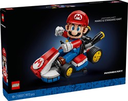 LEGO Super Mario building set - Mario Kart Mario and standard kart display