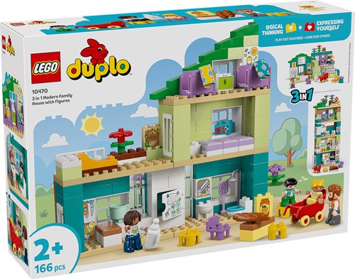 LEGO Duplo modern family house with figures - 3-in-1 playset