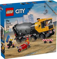 LEGO City cement mixer construction vehicle toy for kids