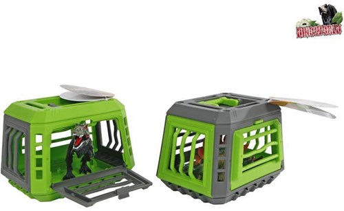 Dinosaur toy cage Dinoworld action figure 13x9.5x9cm green