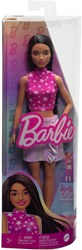 Barbie doll fashionista - fashion doll pink sweater dark hair toy