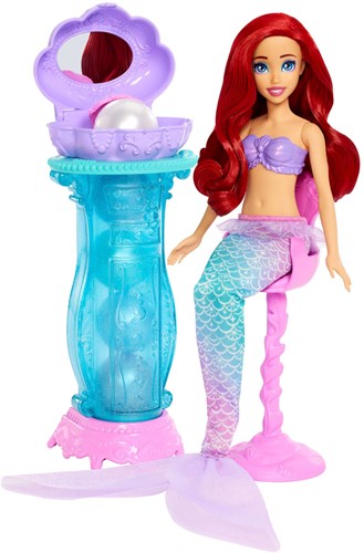 Mattel Disney Princess Ariel Mermaid Doll with Vanity and Accessories-2