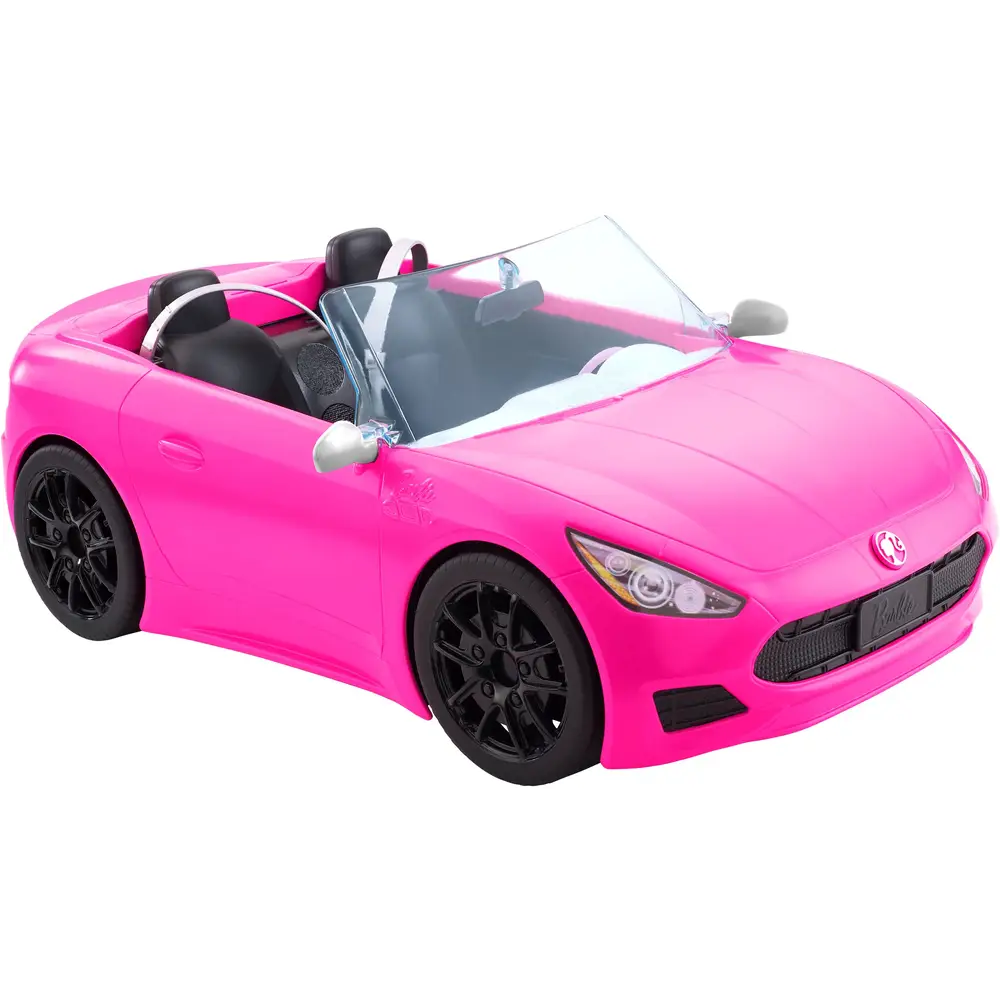 Mattel Barbie convertible toy car pink doll vehicle for kids