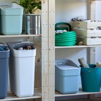 Curver waste bin Ready to Collect 20L blue grey - sustainable trash can-3