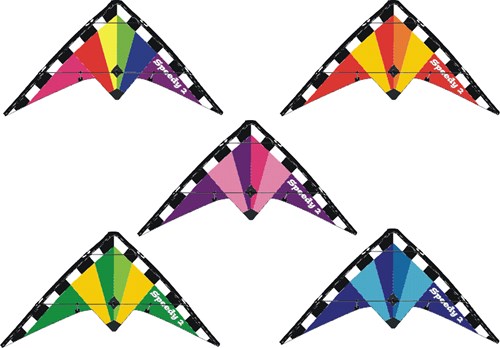 Knoop Kites kite Speedy 1.2 - colorful stunt kite for kids
