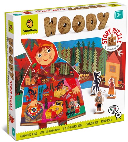 LUDATTICA Wooden Puzzle - Little Red Riding Hood