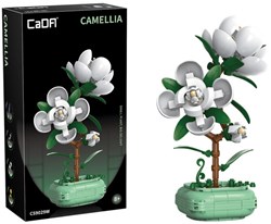 Cada building set flower Camellia decorative 301 pieces botanical