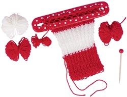 Goki knitting frame wooden craft set for kids and adults