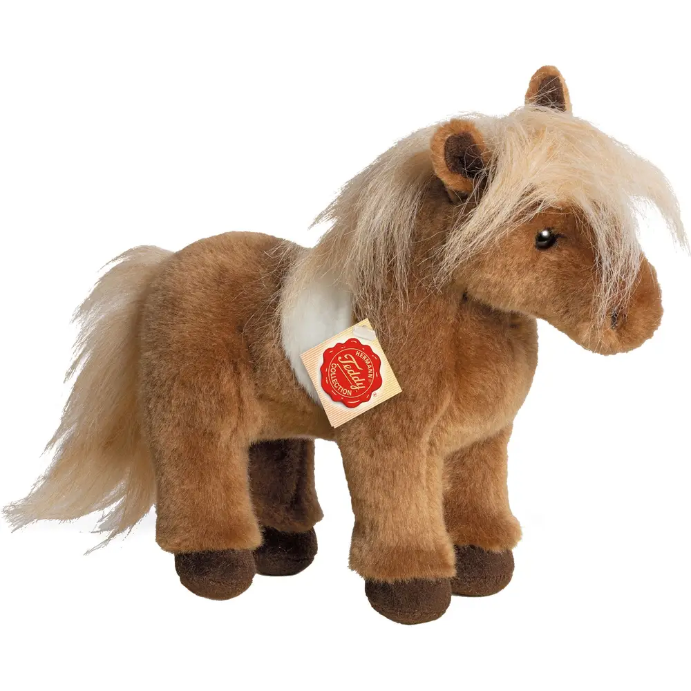 Hermann Teddy plush horse Shetland pony 25 cm brown cuddly toy