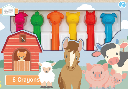 Studio Circus farm wax crayons - creative toys for children