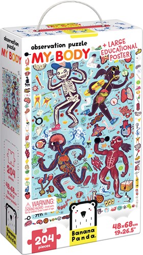Banana Panda Observation puzzle My Body - 204 pieces