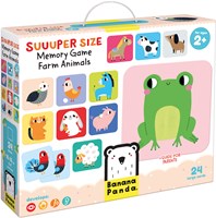 Banana Panda super size memo game farm animals 2+