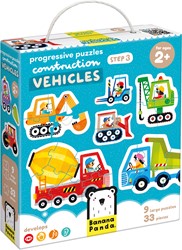 Banana Panda Step by Step Puzzle Vehicles 2+