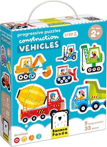 Banana Panda Step by Step Puzzle Vehicles 2+