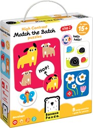 Banana Panda High contrast puzzle Find the same 15m+