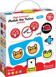Banana Panda High contrast puzzle Find the twins 12m+