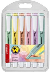 Stabilo highlighters pastel case with 6 colors swing cool