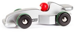 Bajo wooden Formula 1 racing car silver - sustainable toy car