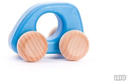 Bajo wooden mini car - toy car light blue sustainable