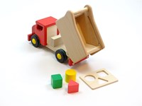 Bajo Wooden Tipper Educational Toy with Blocks - 26 cm-3