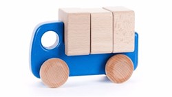 Bajo wooden truck with blocks - educational toy for children