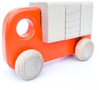Bajo wooden truck with blocks - sustainable toy for children