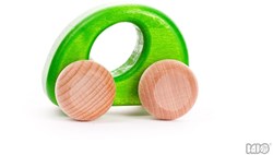 Bajo wooden toy car - Elipse green - sustainable and sturdy