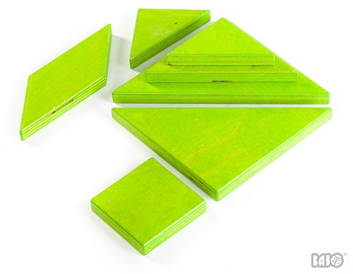 Bajo tangram puzzle - educational toy multicolor plastic