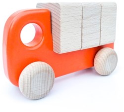Bajo wooden truck with blocks - educational toy for children