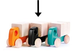 Bajo wooden truck with blocks - sustainable toy for children