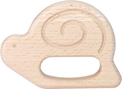 Bajo wooden teether snail - sustainable baby teething toy wood
