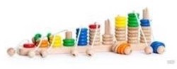Bajo wooden abacus educational toy with ropes - 43 cm