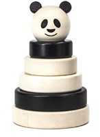 Bajo wooden stacking tower panda sustainable toy