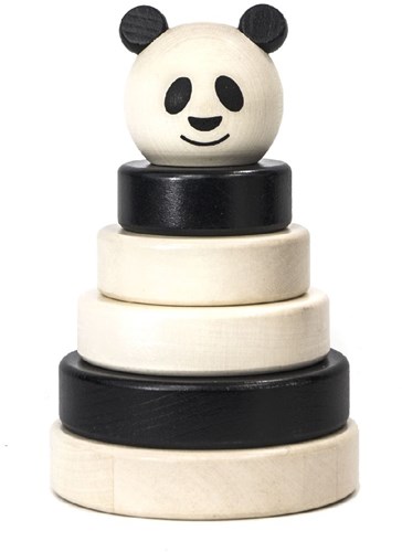 Bajo wooden stacking tower panda sustainable toy