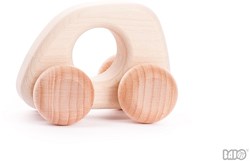 Bajo wooden car mini - toy car natural for children