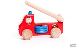 Bajo wooden fire engine luxury toy car - 15 cm